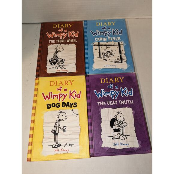 Lot 5 Diary Of A Wimpy Kid Hardcover Teen Books Never Read Jeff Kinney Mint - Picture 3 of 11